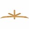 Ekena Millwork Alberta Rough Sawn Timber Gable Bracket, Western Red Cedar, 84"W x 24"H x 4"D x 4"F, 7/12 Pitch GBW084X24X0404ALB00RWR - alternate 1